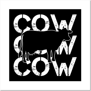 Retro Cow Posters and Art